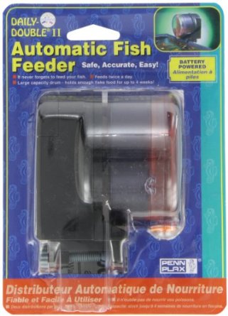 Penn-Plax Daily Double II Battery-Operated Automatic Fish Feeder