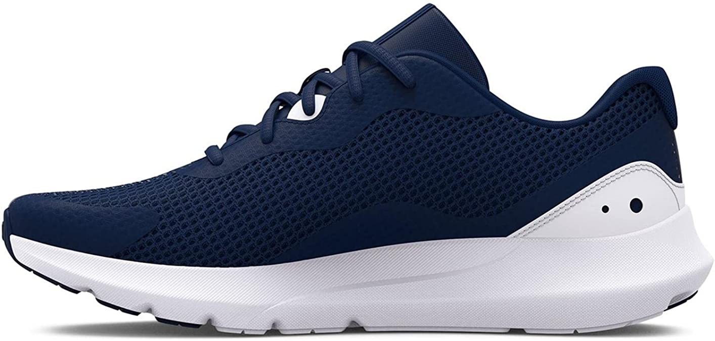 Under Armour Surge 3 Mens Running Fitness Trainer Shoe Navy Blue/White