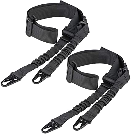 CVLIFE Two Points Rifle Sling with Length Adjuster Traditional Sling with Metal Hook for Outdoors