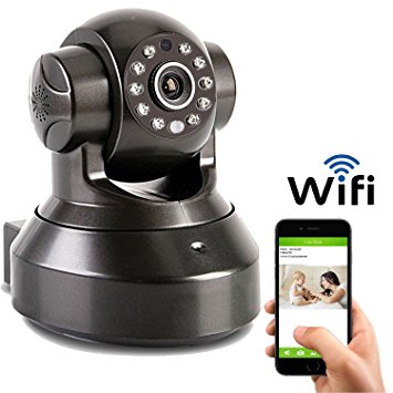 Coolcam HD 720P Wireless WiFi IP Camera Smartphone CCTV Security Surveillance 2way Audio with Night Vision and Motion Detect Free P2P Cloud Connection Service with QR Code