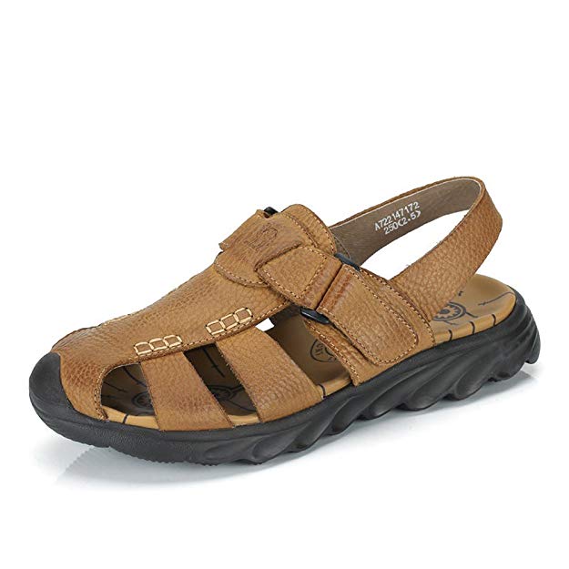 Camel Men's Cow Leather Altamont Performance Closed Toe Fisherman Sandals