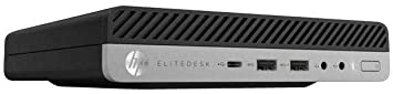 HP EliteDesk 800 G4 Mini Intel Core i7 8700T 2.4 GHz , 8 GB RAM, 256GB SSD Windows 10 Pro (4CB16UT#ABA)