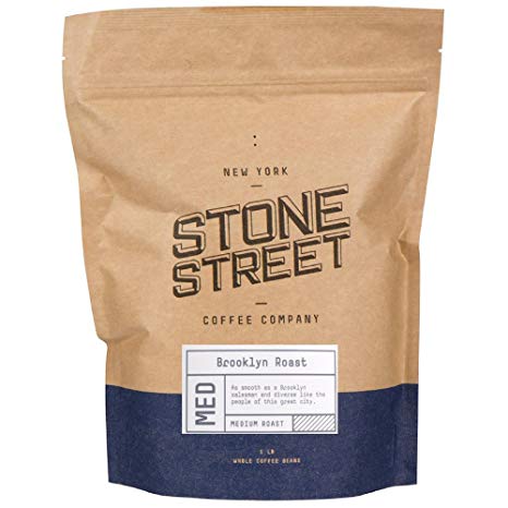 Stone Street Coffee Brookyln Signature Blend Whole Bean Coffee, 1 lb., Medium Dark Roast