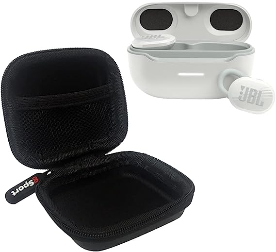 JBL Endurance Race Waterproof Wireless Sport in-Ear Headphones Bundle with gSport Hardshell Case (White)