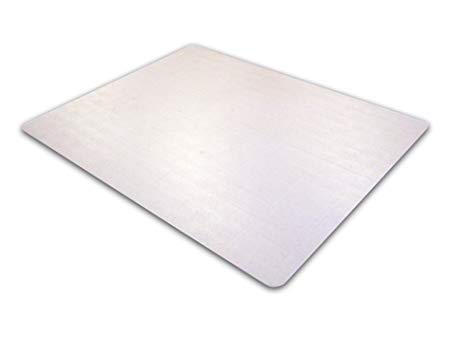 Cleartex Ultimat Square Chair Mat, Clear Polycarbonate, For Low & Medium Pile Carpets (up to 1/2"), Size 48" x 48" (FR1112123ER)