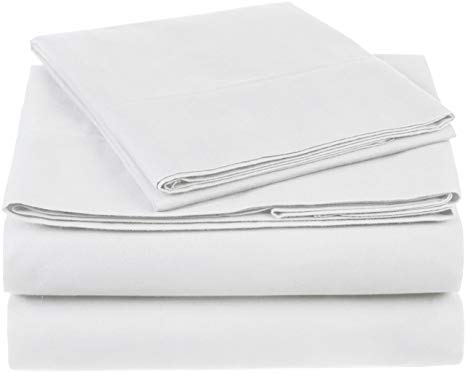 Pinzon 300 Thread Count Organic Cotton Sheet Set - Twin, White