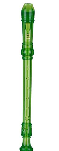 Yamaha YRS20BG 3 Piece Soprano Recorder Green Color