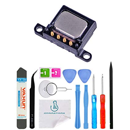 OmniRepairs Earpiece Ear Sound Speaker Replacement For iPhone 6 Plus (5.5 inch) Model (A1522, A1524, and A1593) with Repair Toolkit (iPhone 6 Plus)