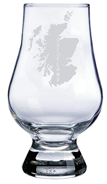 Scotland Themed Glencairn Whisky Glass