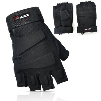TPRANCE Tactical Gloves Full Finger Winter  Half Finger Adjustable Outdoor Reinforce Finger Joins Flexible Responsive SportFitnessBike