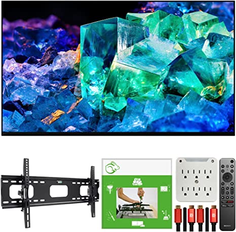 Sony XR65A95K 65" BRAVIA XR A95K 4K HDR OLED TV with Smart Google TV (2022 Model) Bundle with TaskRabbit Installation Services   Deco Gear Wall Mount   HDMI Cables   Surge Adapter