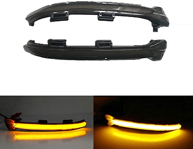 Smoked Lens Dynamic Sequential Blink LED Indicator Side Mirror For VW MK7 Golf GTI 2015-2019 Dynamic Turn Signal Light