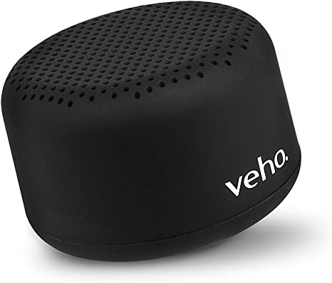 Veho M3 Bluetooth Wireless Speaker | Portable | Travel Speaker | TWS Twin Pairing Mode | 12 Hours Battery | 3.5mm Wired Connectivity - Black (VSS-303-M3-B)