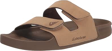 Quiksilver Men's Rivi Leather Double Adjust Slide Sandal