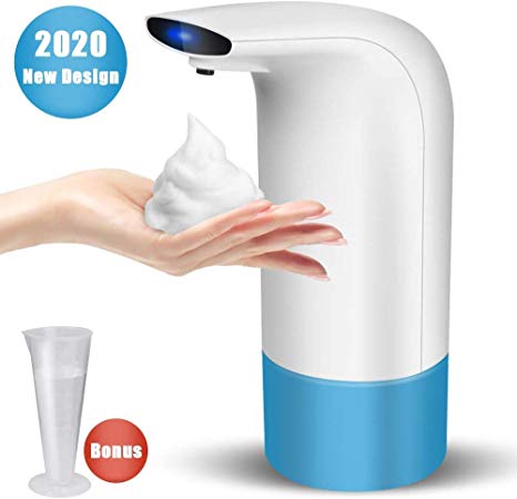 Anni Automatic Foaming Soap Dispenser -8 oz Touchless Soap Dispenser Hand Free with Measuring Cup for Bathroom Kitchen Bath Toilet Office Hotel