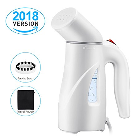 PICTEK Steamers for Clothes, Fast Heat-up Handheld Garment Steamer, Compact Portable Wrinkle Remover Fabric Steamer with Automatic Shut-Off, Pouch for Travel, Home, Office, 110ML