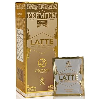 ORGANO’s Gourmet Cafe Latte,100% Certified Ganoderma Lucidum (1 Box of 20 Sachets)