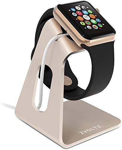 ZVOLTZ Smartwatch Stand Compatible with Apple Watch Stand for 44mm/40mm Series 6/SE/5/4 and 42mm/38mm Series 3/2/1 - Gold
