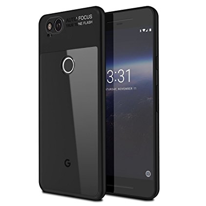 Google Pixel 2 Case,BASSTOP Scratch Resistant Hard Acrylic Clear Back With Air Hybrid TPU Bumper Shock Absorption Protective Case for Google Pixel 2