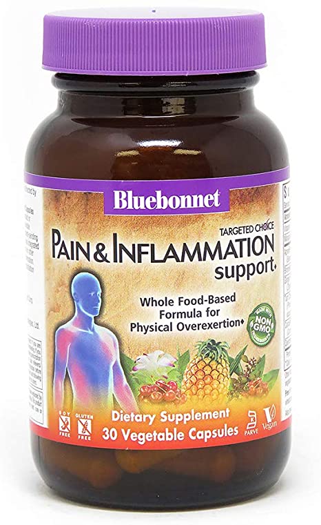 Bluebonnet Nutrition Targeted Choice Pain & Inflammation Support Herbal Blend, 30 Count