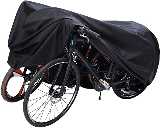 Ohuhu Bike Cover Waterproof XL/XXL for 2 or 3 Bikes Outdoor Storage Windproof Bicycle Covers for Mountain Bike Road Bike