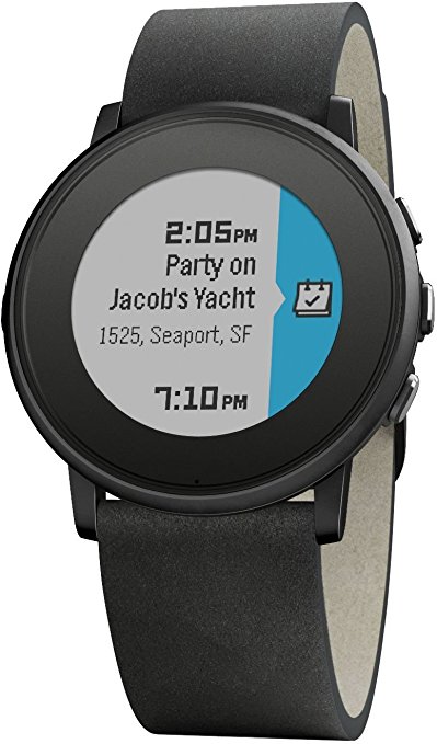 Pebble Technology Corp Time Round 601-00049 Smartwatch (Black)