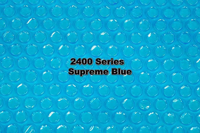 Doheny's Clear-Tek Micro-Bubble Solar Covers for In-Ground Swimming Pools | Increase Your Pools Solar Energy Absorption by Up to 25% (15' x 30', 2400 Supreme Series Blue)