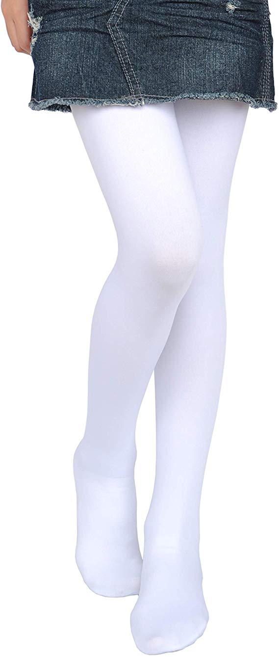 EVERSWE Girls' Winter Fleece Lined Tights, Girls' Thick Microfiber Tights