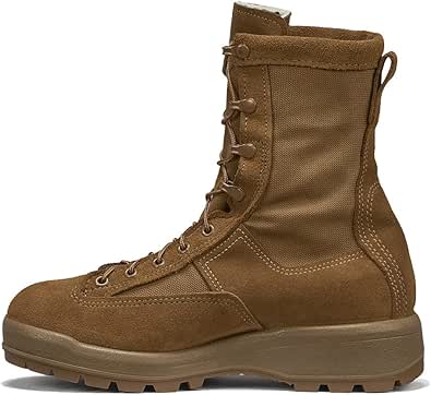 Belleville C795 8” 200g Insulated Waterproof Combat Boots for Men - AR 670-1/AFI 36-2903 Coyote Brown Leather with Gore-Tex Lining and 200g of Thinsulate; Berry Compliant