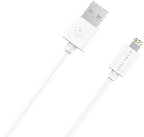 Stalion USB Charger and Sync Cable for iPad Air 2,iPad Mini 4,iPad Pro, iPad 4, iPod Touch 5/6, iPod Nano 7 - 3.3 Feet -  White (Apple MFi Certified)
