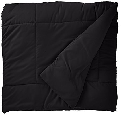 Sweet Home Collection White Goose Down Alternative Comforter, Twin, Black