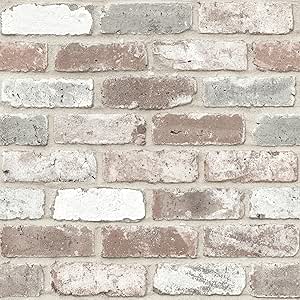 RoomMates Reclaimed Brick Peel and Stick Wallpaper, RMK12194PL