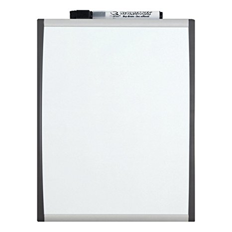 Quartet Dry Erase Board, Whiteboard / White Board, Magnetic, 8-1/2" x 11", Black / Silver Frame (79366)