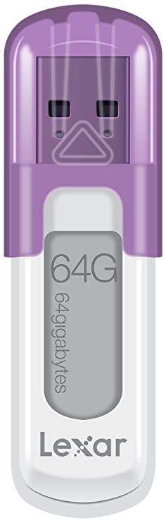 Lexar JumpDrive V10 64GB USB Flash Drive LJDV10-64GABNL (Purple)