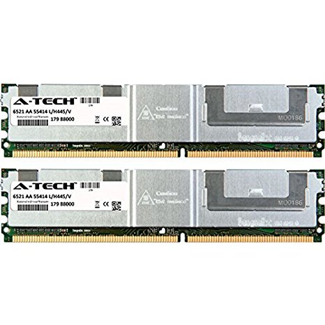 8GB KIT (2 x 4GB) For HP-Compaq Workstation Series xw6400 xw6600 xw8400 xw8600. DIMM DDR2 ECC Fully Buffered PC2-5300 667MHz RAM Memory. Genuine A-Tech Brand.