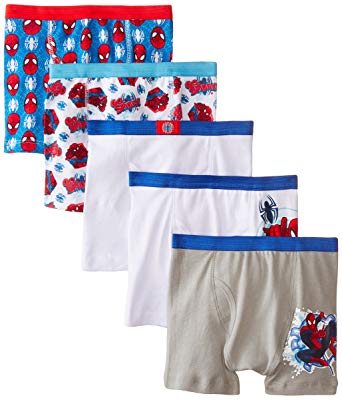 Marvel Boys' Spiderman 5 Pack Boxer Brief