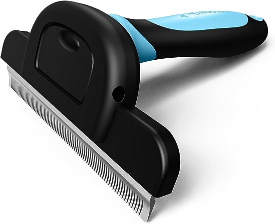 MIU COLOR Long Hair Pet Grooming Brush, Deshedding Tool for Medium and Large Dogs & Cats, Effectively Reduces Shedding by up to 95% for Medium and Long Pet Hair,Blue