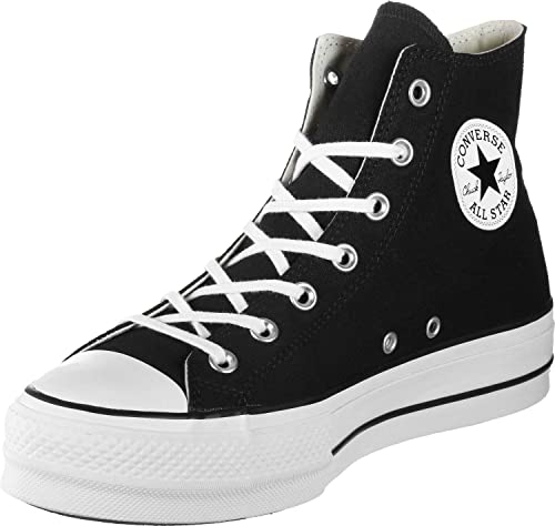 Converse Women's CTAS Lift Hi Black/White Sneaker