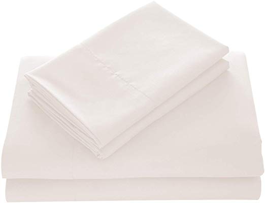 WAVVA Bedding Luxury 4-Pcs Bed Sheets Set- 1800 Hotel Collection Deep Pocket, Wrinkle & Fade Resistant (Full, Cream)