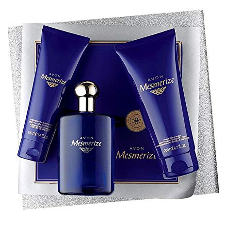 Avon Mesmerize Gift Set for Him Mens Eau de Cologne Spray, After Shave, Body Wash