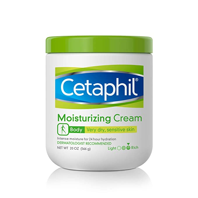 CETAPHIL Moisturizing Cream | 20 oz | Hydrating Moisturizer For Dry To Very Dry, Sensitive Skin | Body Cream Completely Restores Skin Barrier | Fragrance Free | Non-Greasy | Dermatologist Recommended