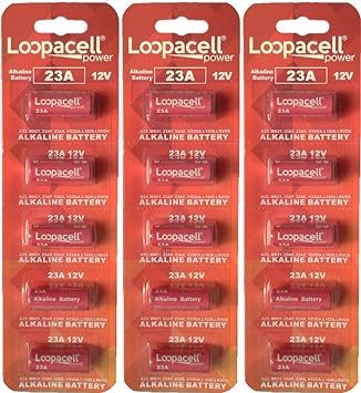 LOOPACELL A23 23A 21/23 MN21 12v Battery 15 Pk