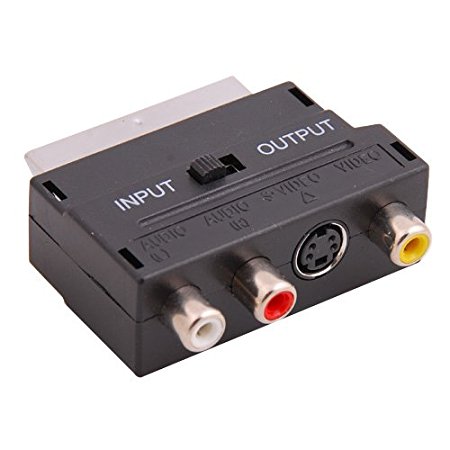 RGB Scart to Composite RCA S-Video Audio AV TV Adapter