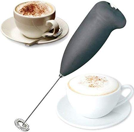 Piesome Milk Frother Electric Foam Maker Classic Sleek Design Hand Blender Mixer Froth Whisker Latte Maker for Milk,Coffee,Egg Beater,Juice,Cafe Latte,Espresso,Cappuccino,Lassi,Salad(Milk frother)