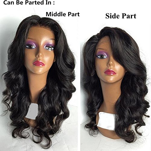 Aliceprincess Peruvian Full Lace Wigs Human Hair Wig With Baby Hair For Black Women Free Part Body Wave Lace Front Wigs 130�nsity(16inch lace front wig )