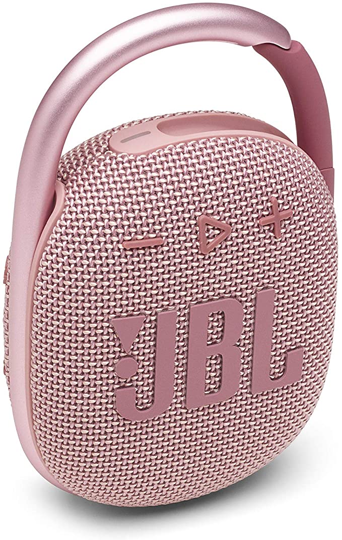 JBL Clip 4 - Portable Mini Bluetooth Speaker, Big Audio and Punchy bass, Integrated Carabiner, IP67 Waterproof and dustproof, 10 Hours of Playtime, Speaker for Home, Outdoor and Travel - (Pink)