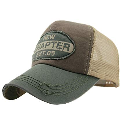 Home Prefer Mens Vintage Mesh Trucker Hat Outdoor Adjustable Baseball Cap