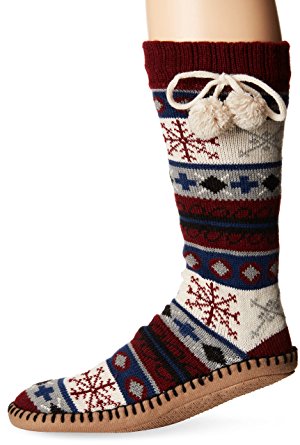 MUK LUKS Women's Pattern Slipper Socks