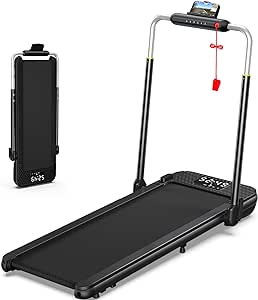 Walking Pad Treadmill, Walking Pad with Incline, [Voice Controlled] Smart Under Desk Treadmill Works with ZWIFT KINOMAP WELLFIT Apps, 300 LB Capacity Portable Desk Treadmill for Home,Office,Apartment