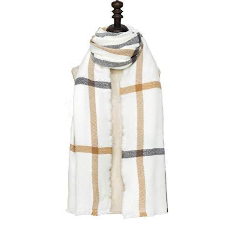 PAGE ONE Womens Cashmere Wrap Shawl Stole Winter Thick Big Scarf